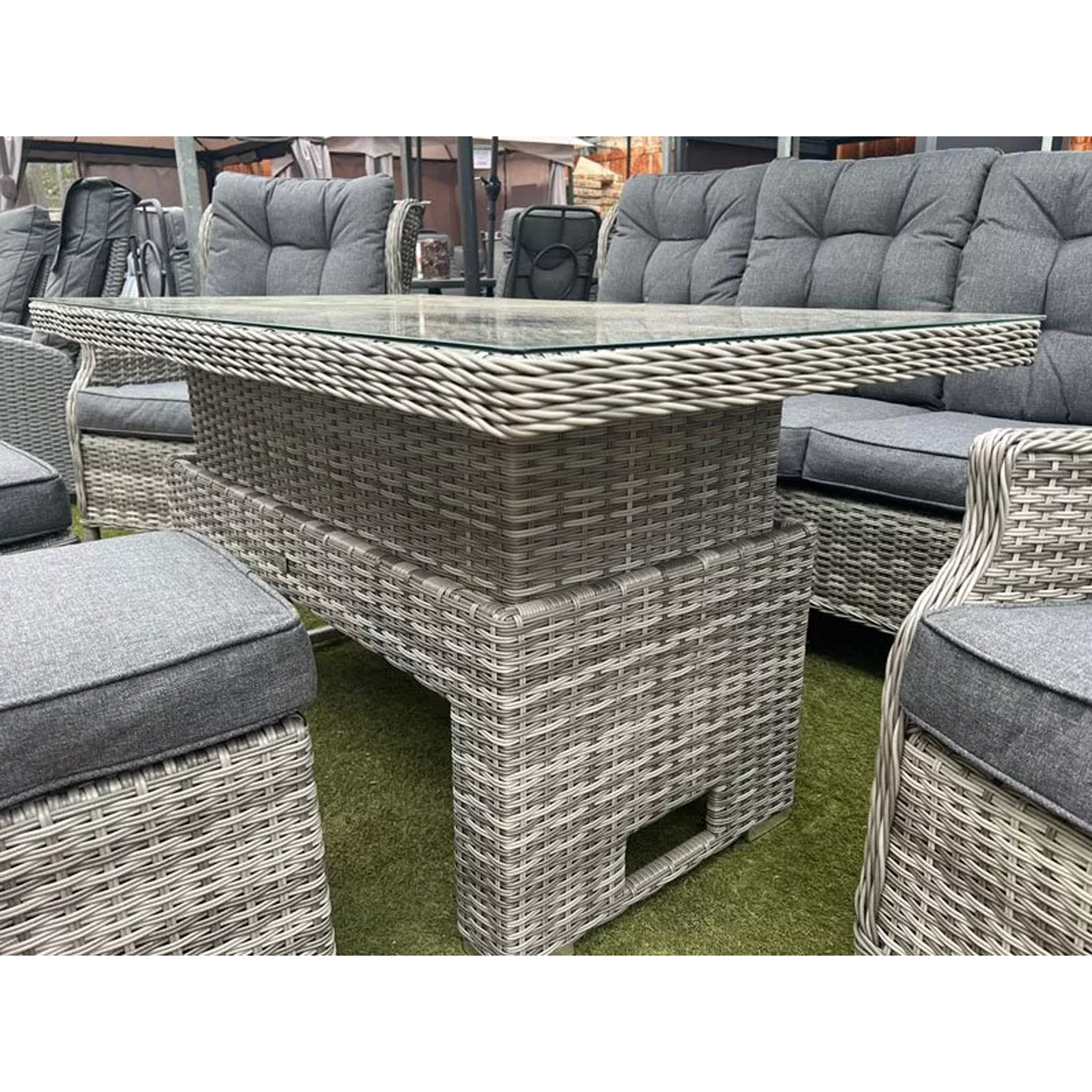 Sapcote Deluxe Reclining Lounge Set (Grey)