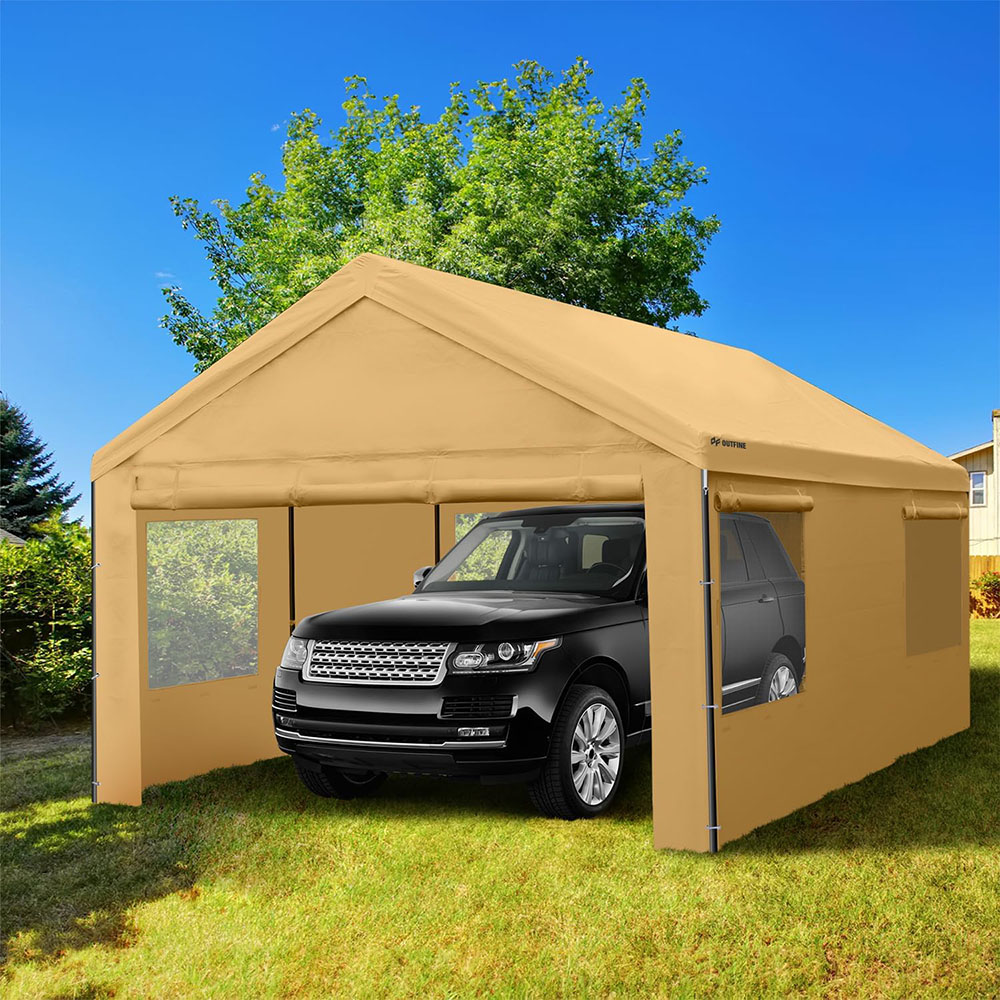 OUTFINE Carport Canopy 12x20ft Heavy Duty Boat Carport Canopy Garage