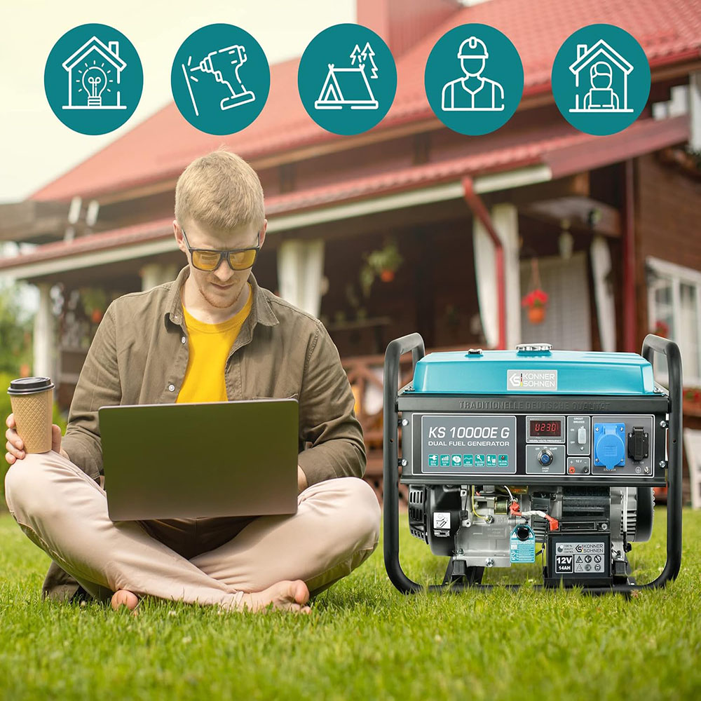 Könner & Söhnen KS 10000E G - Hybrid Benzin