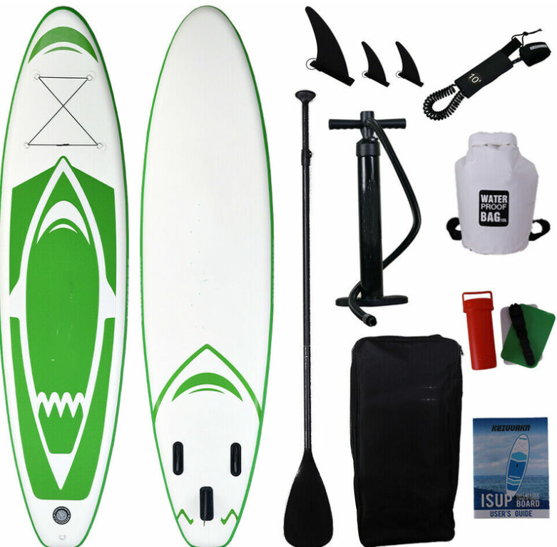 11ft Green B Stand Up Paddle Board Sup Board Surfing Inflatable Paddleboard Accessories Set SUP Surfboard