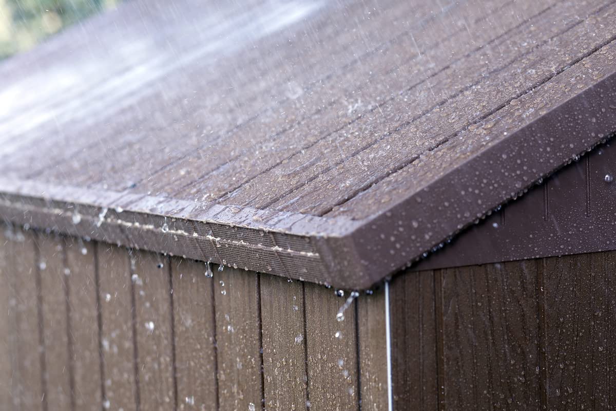 【Storage Shed】【BS】6x6 Darwin Outdoor Apex Garden Storage Shed, Brown