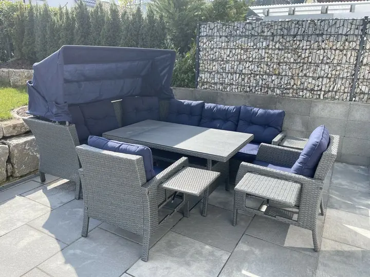 XXL Lounge Set WHD 207x162x256 Seating Group Garden Lounge Set