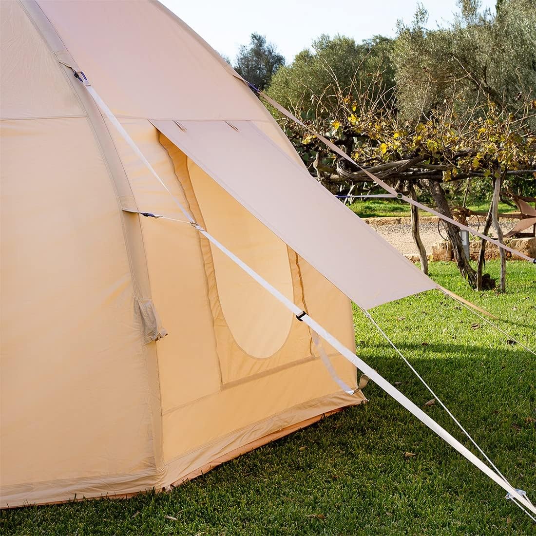 Nova Air Dome Tent | Inflatable Air Beam Structure Including Air Pump - Durable and Lightweight All-Weather Polycotton Material | Luxury Glamping Tent by Boutique Camping®